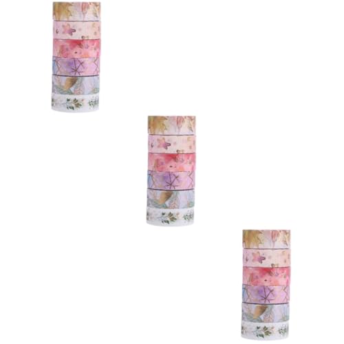 OSALADI 3 Sätze Washi-tape-aufkleber Papier Dekorband Dekorativ Weißes Band Scrapbooking Klebeband Zum Basteln Klebrig Kunstband Herstellung Bastelband Abdeckband 6 Rollen * 3 OSALADI 3 Sätze Washi-tape-aufkleber Papier Dekorband Dekorativ Weißes Band Scrapbooking Klebeband Zum Basteln Klebrig Kunstband Herstellung Bastelband Abdeckband 6 Rollen * 3 von OSALADI