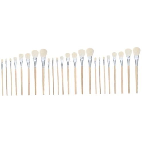 OSALADI 3 Sätze Wollpinsel Aquarell Pinsel Keramikglasur Färbung Glasuren Glasurbürsten Ton Paddelbürste Für Keramik Wasserpinsel Für Aquarell Keramik-glasurpinsel Malen Wolle 8 Stück * 3 von OSALADI
