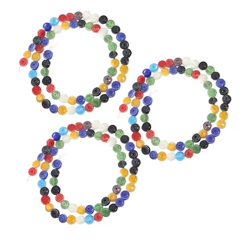 OSALADI 3 Saiten Bunte Vintage Glasperlen Runde Spacer Perlen mit Geradem für DIY Schmuckherstellung Armbänder Basteln Stränge Kreative Handwerksmaterialien OSALADI 3 Saiten Bunte Vintage Glasperlen Runde Spacer Perlen mit Geradem für DIY Schmuckherstellung Armbänder Basteln Stränge Kreative Handwerksmaterialien von OSALADI
