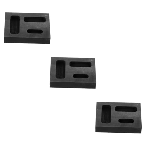 OSALADI 3 Stück 3 Drei-Loch-Graphitform Gussform Schmuck Weg Graphitformtiegel Graphittiegel für Silber Graphit Crucible Form Kokillen zum Gießen von Metall Graphitformen Schwarz OSALADI 3 Stück 3 Drei-Loch-Graphitform Gussform Schmuck Weg Graphitformtiegel Graphittiegel für Silber Graphit Crucible Form Kokillen zum Gießen von Metall Graphitformen Schwarz von OSALADI