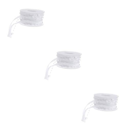 OSALADI 3 Stück 5 Spitzengewebe Partydekorationen Band für Blumen Hochzeit hübsches Band Brautduschendekorationen geschenkband Verpackungsband Partydekoration Handwerk Weiß OSALADI 3 Stück 5 Spitzengewebe Partydekorationen Band für Blumen Hochzeit hübsches Band Brautduschendekorationen geschenkband Verpackungsband Partydekoration Handwerk Weiß von OSALADI