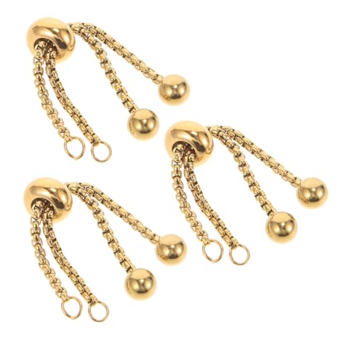 OSALADI 3 Stück Armbandverlängerung Sprungringe Für Schmuckherstellung Ball Und Kette Diy Armband Kettenglieder Für Die Schmuckherstellung Perlenarmband Kugelkette Golden Rostfreier Stahl OSALADI 3 Stück Armbandverlängerung Sprungringe Für Schmuckherstellung Ball Und Kette Diy Armband Kettenglieder Für Die Schmuckherstellung Perlenarmband Kugelkette Golden Rostfreier Stahl von OSALADI