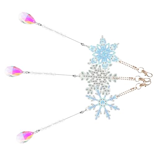 OSALADI 3 Stück DIY Diamant Malerei Windspiel Fensterdeko Hängende Ornament für Schlafzimmer Wohnzimmer und Garten Kreative Bastelideen zur Stressreduktion und Verbesserung der von OSALADI