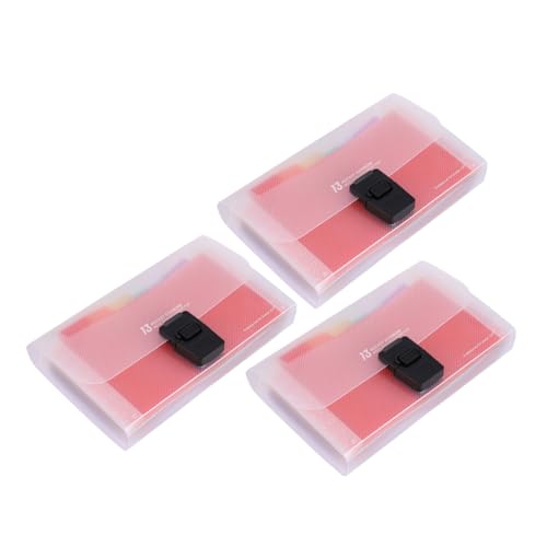 OSALADI 3 Stück Erweiterbare Fächermappe Tragbarer Dokumenten Organizer mit Fächern für Quittungen Büro und Reisen Plastiktasche für Effektive Dokumentenablage OSALADI 3 Stück Erweiterbare Fächermappe Tragbarer Dokumenten Organizer mit Fächern für Quittungen Büro und Reisen Plastiktasche für Effektive Dokumentenablage von OSALADI