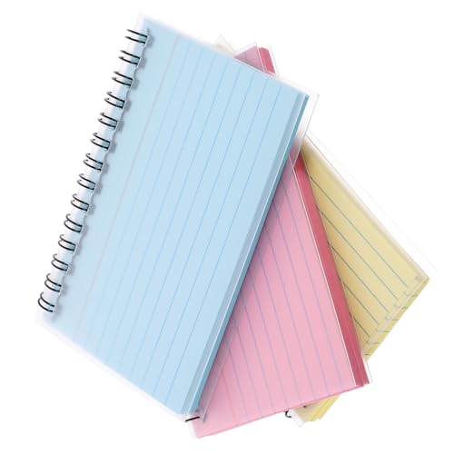 OSALADI 3 Stück Farbiger Notizblock Index Liste Mehrfarbig Karteikarten Mit Spiralbindung Regiert Karteikarten Farbig Linierte Karteikarten Liniertes Notizbuch Studie Papier OSALADI 3 Stück Farbiger Notizblock Index Liste Mehrfarbig Karteikarten Mit Spiralbindung Regiert Karteikarten Farbig Linierte Karteikarten Liniertes Notizbuch Studie Papier von OSALADI