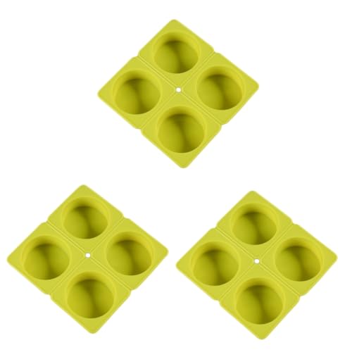 OSALADI 3 Stück Handmade Silikon Seifenform Hochtemperaturbeständige Runde Form für Diy Seifen Vielseitig Einsetzbar der Küche für Kreative Projekte Zufällige Farben von OSALADI