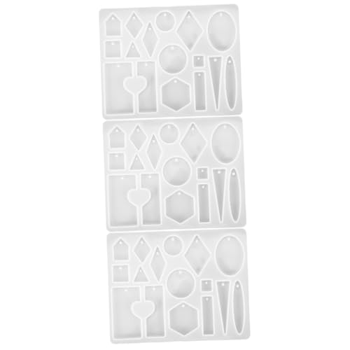 OSALADI 3 Stück Herzförmige Silikonform für Schmuck DIY Epoxidharz Gießform für Ohrringe und Anhänger für Bastelprojekte und OSALADI 3 Stück Herzförmige Silikonform für Schmuck DIY Epoxidharz Gießform für Ohrringe und Anhänger für Bastelprojekte und von OSALADI
