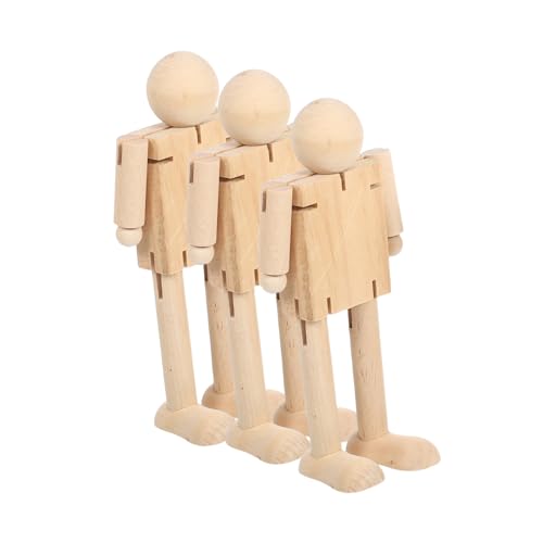 OSALADI 3 Stück Holzroboter Mannequin-Modell zeichnen Vintage Massivholzspielzeugmodell Skizzieren einer Schaufensterpuppenfigur menschliche Schaufensterpuppe aus Holz Gelenkpuppe Khaki OSALADI 3 Stück Holzroboter Mannequin-Modell zeichnen Vintage Massivholzspielzeugmodell Skizzieren einer Schaufensterpuppenfigur menschliche Schaufensterpuppe aus Holz Gelenkpuppe Khaki von OSALADI