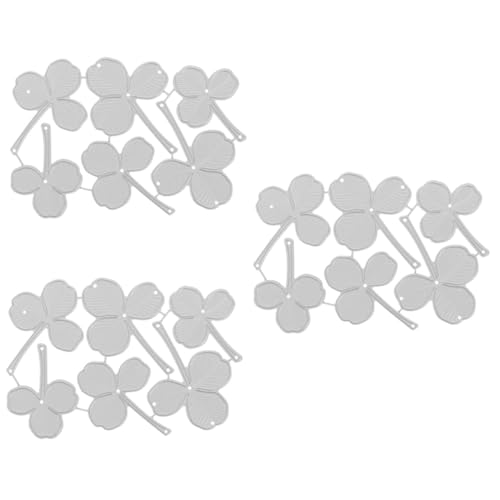 OSALADI 3 Stück Metall Messerform Stanzformen Basteln Kartenformen Schneiden Scrapbooking DIY Karbonstahl Form Prägeordner Metall Stanzungen Metallschablone Karbonstahl Silber von OSALADI