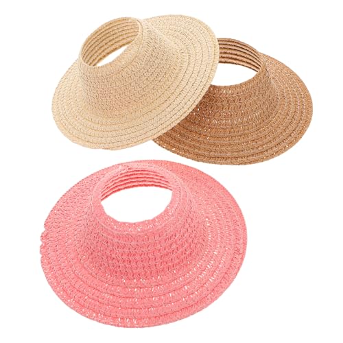 OSALADI 3 Stück Miniatur Geflochtener Strohhüte Offenes Oberteil Leichte Handgemachte Puppenhüte Für DIY Basteln Hausdeko In Rosa OSALADI 3 Stück Miniatur Geflochtener Strohhüte Offenes Oberteil Leichte Handgemachte Puppenhüte Für DIY Basteln Hausdeko In Rosa von OSALADI