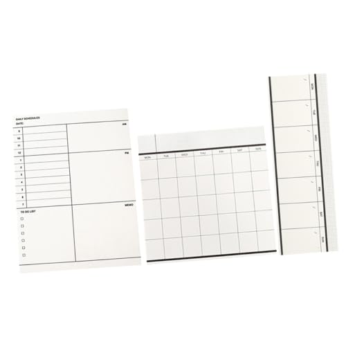 OSALADI 3 Stück Notizbuch Multifunktionales Abreißbares Planer Notizbuch für Büro Reisen und Kleines Notizblock Zubehör für Notizen und Ideen von OSALADI
