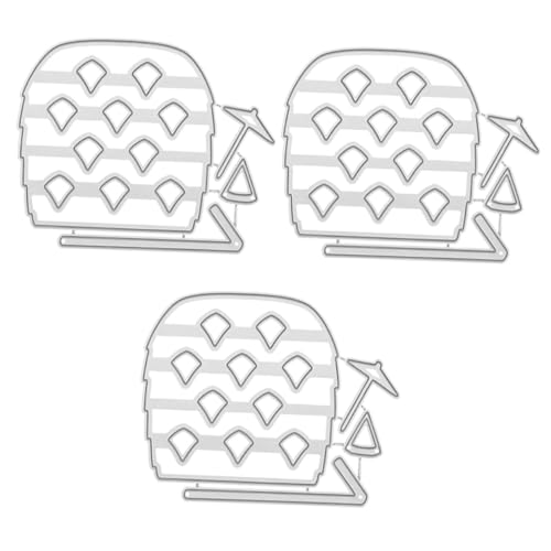 OSALADI 3 Stück Papierbastelbedarf Kartenstanzungen Für Schablonen Ananas Und Stanzformen Obst Scrapbooking Prägung Stanzform Papierbasteln Stanzform Kohlenstoffstahl von OSALADI