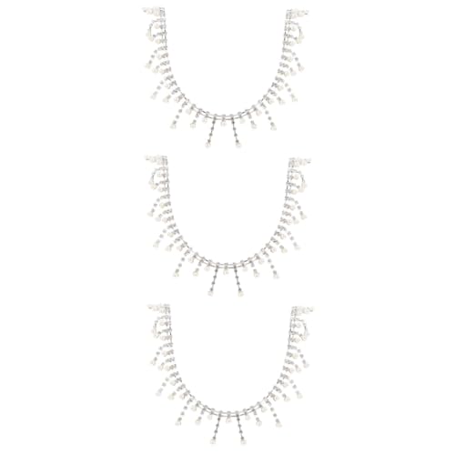 OSALADI 3 Stück Rhinestone Perlenbesatz für Kleidung Hochwertige Diy Dekoration mit Quasten für Handarbeiten Hochzeitskleider Taschen und Mehr OSALADI 3 Stück Rhinestone Perlenbesatz für Kleidung Hochwertige Diy Dekoration mit Quasten für Handarbeiten Hochzeitskleider Taschen und Mehr von OSALADI