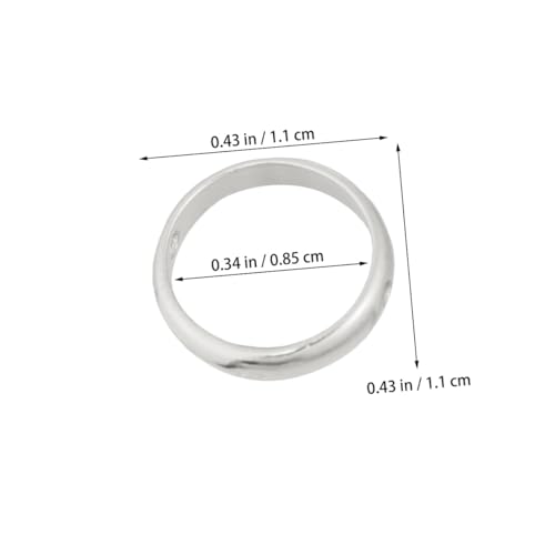 OSALADI 3 Stück Silber DIY Schmucklochring Langlebiger Ring mit Außendurchmesser Innendurchmesser für Armbänder Halsketten und Kreative Schmuckherstellung OSALADI 3 Stück Silber DIY Schmucklochring Langlebiger Ring mit Außendurchmesser Innendurchmesser für Armbänder Halsketten und Kreative Schmuckherstellung von OSALADI
