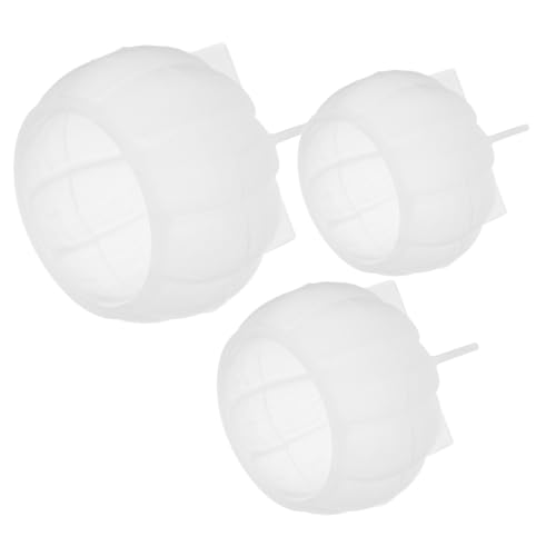 OSALADI 3 Stück Silikonform Halloween Kürbis Verschiedene Leicht Entnehmbar Kristallharz Sandoberfläche DIY Kerzen Seifen Gießformen für Dekorative Kürbisfiguren und Bastelprojekte von OSALADI