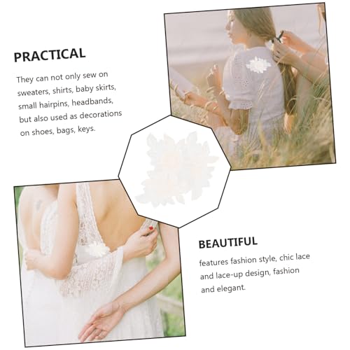 OSALADI 3 Stück Teiliges Bestickte Blumen Spitzen Patches Filigrane Kleidungspatches zum Aufnähen Dekorative Reparaturflicken für Jacken Taschen Hüte und Schuhe Hautfreundlich und OSALADI 3 Stück Teiliges Bestickte Blumen Spitzen Patches Filigrane Kleidungspatches zum Aufnähen Dekorative Reparaturflicken für Jacken Taschen Hüte und Schuhe Hautfreundlich und von OSALADI
