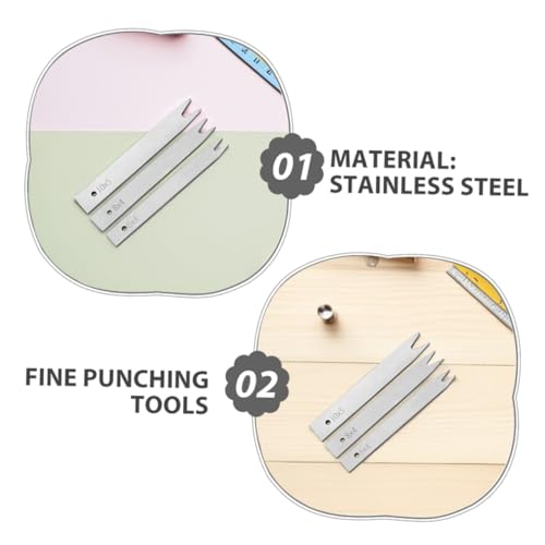 OSALADI 3 Stück Teiliges Lederhandwerks Werkzeugset Präziser Verstellbarer Lochstanzer für Magnetverschlüsse Langlebiges Präzisions Hardwarematerial Geeignet für DIY Geldbörsen Handtaschen OSALADI 3 Stück Teiliges Lederhandwerks Werkzeugset Präziser Verstellbarer Lochstanzer für Magnetverschlüsse Langlebiges Präzisions Hardwarematerial Geeignet für DIY Geldbörsen Handtaschen von OSALADI