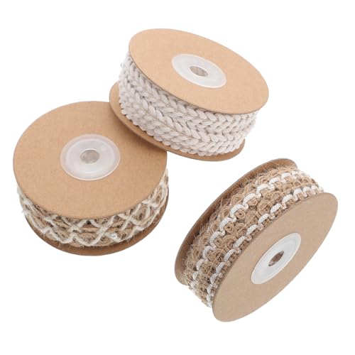 OSALADI 3 Stück Teiliges Retro Leinenband Dekoratives Verpackungsband für Diy Blumenarrangements und Festlichkeiten Langlebig und Vielseitig Einsetzbar OSALADI 3 Stück Teiliges Retro Leinenband Dekoratives Verpackungsband für Diy Blumenarrangements und Festlichkeiten Langlebig und Vielseitig Einsetzbar von OSALADI