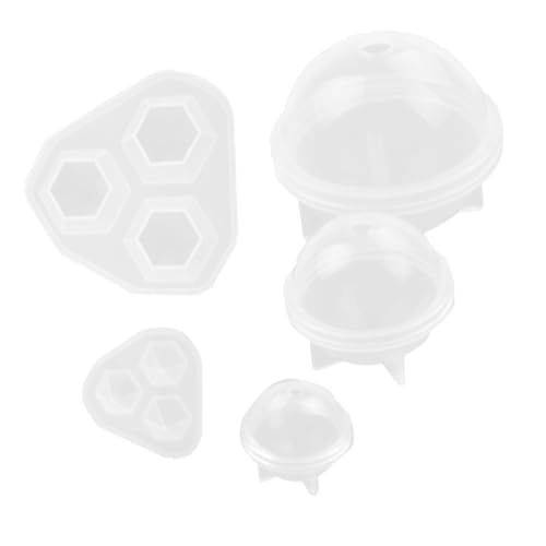 OSALADI 3 Stück Teiliges Rundes Silikonform DIY Schmuckherstellung Kerzen Wachs Seife Gießform Flexible Langlebige Silikonformen für Harz Schmuck Anhänger und Bastelprojekte von OSALADI