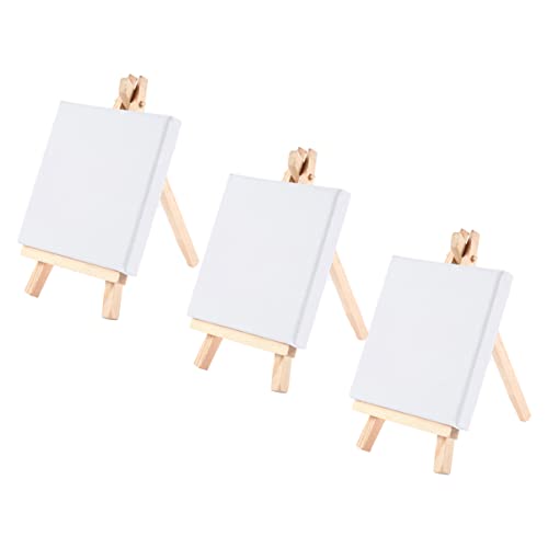 OSALADI 3 Stück Teiliges Staffelei Dekorative Miniatur Malrahmen für Diy Graffiti Accessoire für Minihäuser von OSALADI