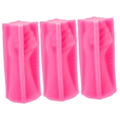 OSALADI 3 Stück Vase -Halter -Form geformt klein einfach Produkt drinnen epoxidharz formen Schminkpinsel Vasenformen Pflanzform Silikon Blumentopf Silikonform Pflanzenformen Kieselgel Rosa von OSALADI