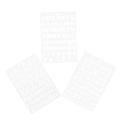 OSALADI 3 Stück Zeichnungsvorlage Lineal Zeichenschablonen Journaling-Schablone Sammelalbum Alphabet Und DIY-Versorgung Schablonen zum Malen von Zahlen das Haustier Black OSALADI 3 Stück Zeichnungsvorlage Lineal Zeichenschablonen Journaling-Schablone Sammelalbum Alphabet Und DIY-Versorgung Schablonen zum Malen von Zahlen das Haustier Black von OSALADI