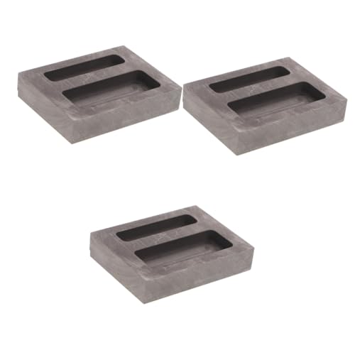 OSALADI 3 Stück Zwei-Loch-Öltankform Aluminium Ölrillenform Barren Schmelzformen Form zum Gießen Graphittiegel zum Schmelzen von Gussstücken Gussformen aus Graphit Metall formen Schwarz OSALADI 3 Stück Zwei-Loch-Öltankform Aluminium Ölrillenform Barren Schmelzformen Form zum Gießen Graphittiegel zum Schmelzen von Gussstücken Gussformen aus Graphit Metall formen Schwarz von OSALADI