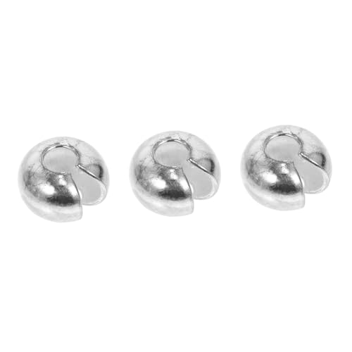 OSALADI 3 Stücke Quetschperlen für Schmuckherstellung Wiederverwendbare Schmuckperlen Silberbeschichtung für Armbänder und Ohrringe DIY Zubehör OSALADI 3 Stücke Quetschperlen für Schmuckherstellung Wiederverwendbare Schmuckperlen Silberbeschichtung für Armbänder und Ohrringe DIY Zubehör von OSALADI