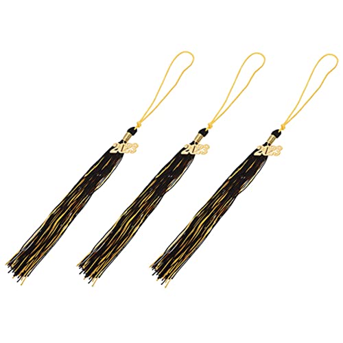 OSALADI 3 Teiliges Abschlussquasten Zubehör Goldene Partyhüte 2023 Grad Cap Quaste Quaste Mit 2023 Charms Fransen Graduation Cap Quaste Anhänger Abschlussornamente Schwarzes OSALADI 3 Teiliges Abschlussquasten Zubehör Goldene Partyhüte 2023 Grad Cap Quaste Quaste Mit 2023 Charms Fransen Graduation Cap Quaste Anhänger Abschlussornamente Schwarzes von OSALADI