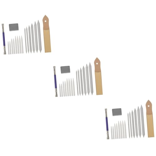 OSALADI 3 Teiliges Skizzenset Papierwischer Mischwerkzeug Kunstradierer Graphitwerkzeuge Bleistiftwischer Papierwischer Zeichenkunst Kohle Radierbares Schleifpapier von OSALADI