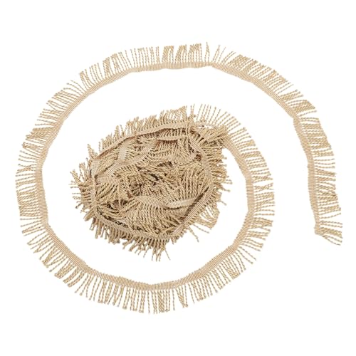 OSALADI 3 Yards Fransenbesatz Quaste Nähen für goldene Fransenbesatz trimmt vorhang gardinen goldener Spitzenbesatz Fransen aus metallischem Polyestergewebe Fransentrimmen Stoff Hellbraun OSALADI 3 Yards Fransenbesatz Quaste Nähen für goldene Fransenbesatz trimmt vorhang gardinen goldener Spitzenbesatz Fransen aus metallischem Polyestergewebe Fransentrimmen Stoff Hellbraun von OSALADI