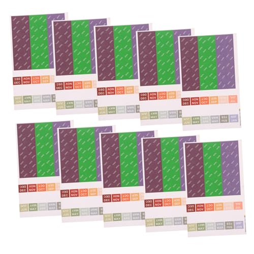 OSALADI 30 Blatt Dekorative Markierungsaufkleber Form Farben Scrapbook -aufkleber Schild Klebeetiketten Bunt Planer -aufkleber Die Scrapbooking Klebrig Erwachsene Papier von OSALADI