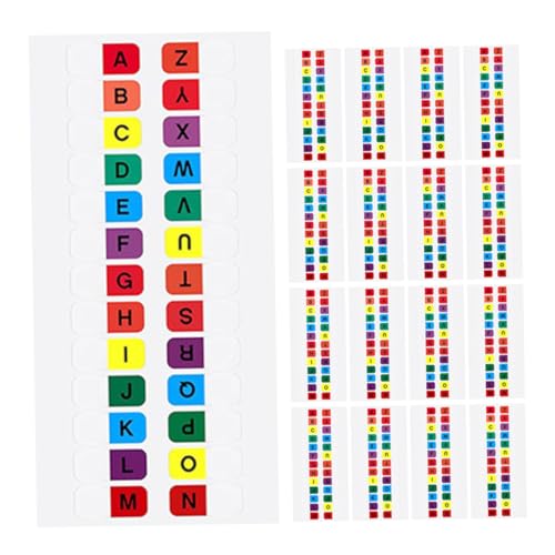 OSALADI 30 Blatt kleine Seitenreiter für klebrig Pastell farbig Klebestreifen Index dekorative alphabet tabs Notizblock-Seitenmarkierungen Lieferungen kommentieren Buchschilds das Haustier von OSALADI