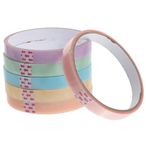 OSALADI 30 Rollen Klebebänder für Stressabbau Bunte Sticky Ball Tapes Selbstklebende Bänder für Kreative Diy Projekte Lila Gelb Blau Grün von OSALADI