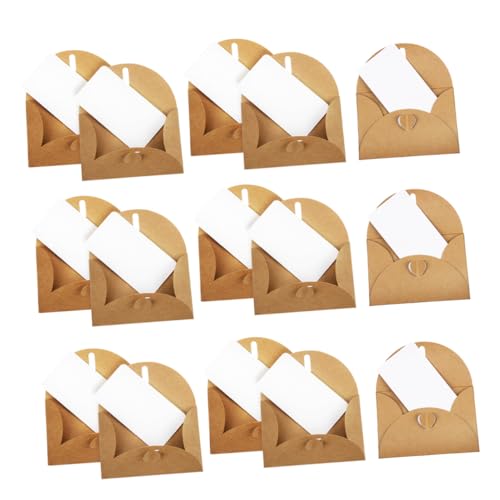 OSALADI 30 Sätze Mini Kraftpapier Umschläge mit Weißen Blankokarten Herzverschluss Kreditkartengröße Vintage Briefumschläge für Party Einladungen DIY Hochzeiten Geburtstage Abschlussfeiern OSALADI 30 Sätze Mini Kraftpapier Umschläge mit Weißen Blankokarten Herzverschluss Kreditkartengröße Vintage Briefumschläge für Party Einladungen DIY Hochzeiten Geburtstage Abschlussfeiern von OSALADI