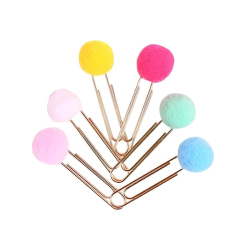 OSALADI 30 Stück Bunte Kawaii Büroklammern mit Plüschball Lesezeichen Clip Memo Clip für Notizen Fotos und Dokumente für Schule Büro und Kreative Projekte OSALADI 30 Stück Bunte Kawaii Büroklammern mit Plüschball Lesezeichen Clip Memo Clip für Notizen Fotos und Dokumente für Schule Büro und Kreative Projekte von OSALADI