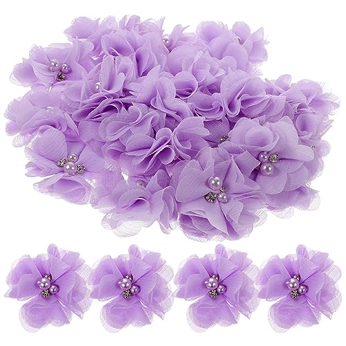 OSALADI 30 Stück Chiffon Blumen Aufnäher Dekorative Stoffblumen für DIY Kleidung Haarschmuck Party Deko Handwerk Lila Farbset OSALADI 30 Stück Chiffon Blumen Aufnäher Dekorative Stoffblumen für DIY Kleidung Haarschmuck Party Deko Handwerk Lila Farbset von OSALADI
