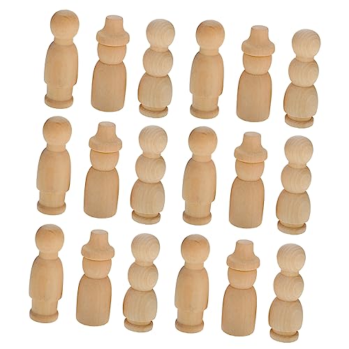 OSALADI 30 Stück DIY Holzfiguren zum Bemalen Unfertige Holzpuppen für Kreative Bastelprojekte für Dekoration für Zuhause OSALADI 30 Stück DIY Holzfiguren zum Bemalen Unfertige Holzpuppen für Kreative Bastelprojekte für Dekoration für Zuhause von OSALADI