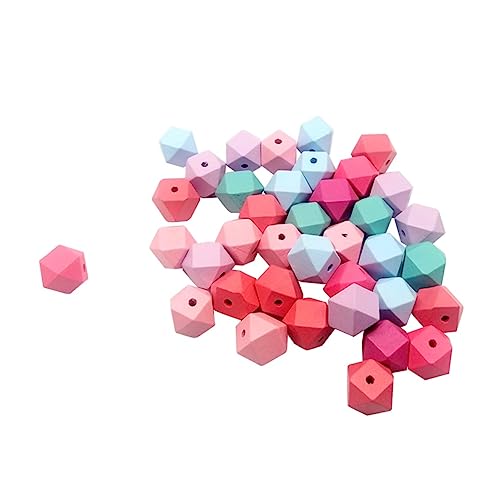 OSALADI 30 Stück Geometrische Holzperlen Bunte Facettierte Diy Zubehör für Basteln Sicheres Material Einfache Handhabung für Erwachsene OSALADI 30 Stück Geometrische Holzperlen Bunte Facettierte Diy Zubehör für Basteln Sicheres Material Einfache Handhabung für Erwachsene von OSALADI