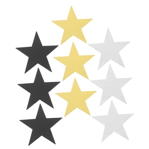 OSALADI 30 Stück Handscherenschnitt Mit Fünfzackigem Stern Funkeln Lehrer Sterne Willkommen Ausgeschnitten Für Festival Farbig Party Goldenes Konfetti Star Confetti Papier von OSALADI
