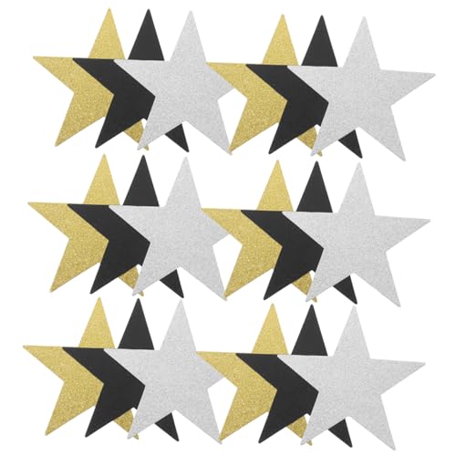 OSALADI 30 Stück Handscherenschnitt mit fünfzackigem Stern Konfetti glitzerndes Seidenpapier Willkommen für Wand Streuungen am Sternentisch Metallische Papiersterne OSALADI 30 Stück Handscherenschnitt mit fünfzackigem Stern Konfetti glitzerndes Seidenpapier Willkommen für Wand Streuungen am Sternentisch Metallische Papiersterne von OSALADI