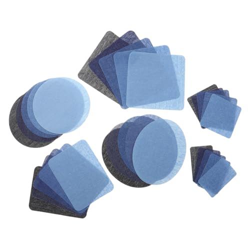 OSALADI 30 Stück Jeans Reparatur Patches Praktische Aufnäh Patches für Kleidung Dekoration und Diy Projekte Waschbare Denim Flicken für Reisen Einfachen Reparatur von Löchern und Rissen von OSALADI