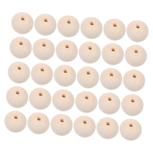 OSALADI 30 Stück Naturholz Perlen Unbehandelte Holzperlen zum Basteln Handbemalte Schmuckherstellung DIY Holz Schmuck Zubehör für Armbänder Halsketten Dekoration OSALADI 30 Stück Naturholz Perlen Unbehandelte Holzperlen zum Basteln Handbemalte Schmuckherstellung DIY Holz Schmuck Zubehör für Armbänder Halsketten Dekoration von OSALADI