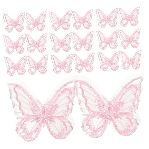 OSALADI 30 Stück Organza Schmetterling Aufnäher Diy Bastelbedarf Doppellagige Stickerei Patches für Hochzeitsdekoration Haarschmuck und Kreative Projekte OSALADI 30 Stück Organza Schmetterling Aufnäher Diy Bastelbedarf Doppellagige Stickerei Patches für Hochzeitsdekoration Haarschmuck und Kreative Projekte von OSALADI