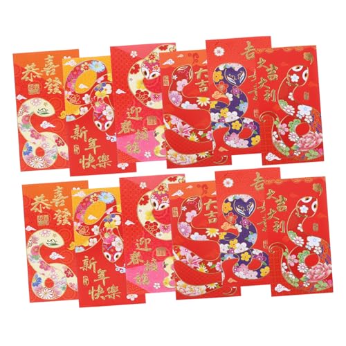 OSALADI 30 Stück Rote Umschlagtasche „year of The Snake“. Thematisiert Umschläge Roter Umschlag Porzellan Neujahrsparty Mond- Alle Schlange Frühling Glücklich Papier OSALADI 30 Stück Rote Umschlagtasche „year of The Snake“. Thematisiert Umschläge Roter Umschlag Porzellan Neujahrsparty Mond- Alle Schlange Frühling Glücklich Papier von OSALADI