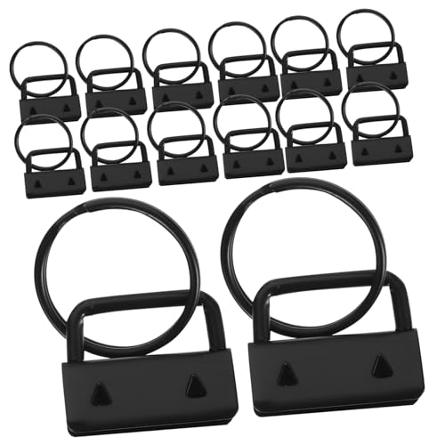 OSALADI 30 Stück Schlüsselanhänger-Gurtbandclip goldener Schlüsselanhänger Herstellung Haken Lanyard schlüsselringe Schlüsselanhänger aus Metall Schlüsselanhänger-Hardware Eisen Schwarz von OSALADI