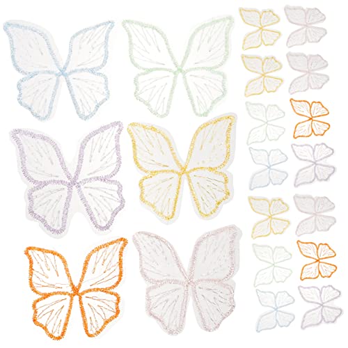 OSALADI 30 Stück Teiliges Bunte Schmetterlings Applikationen für Kleidung Diy Bestickte Patches zum Aufnähen Dekorative Embroidery Appliques für Schuhe Taschen und Accessoires OSALADI 30 Stück Teiliges Bunte Schmetterlings Applikationen für Kleidung Diy Bestickte Patches zum Aufnähen Dekorative Embroidery Appliques für Schuhe Taschen und Accessoires von OSALADI
