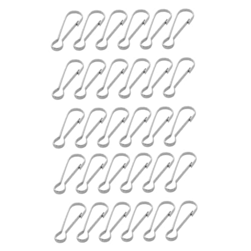 OSALADI 30 Stück Teiliges Edelstahl Schnapphaken Robuster Karabinerclip für Fahnenstangen Schlüsselanhänger und DIY Zubehör Langlebige Metallhaken für Vielseitige OSALADI 30 Stück Teiliges Edelstahl Schnapphaken Robuster Karabinerclip für Fahnenstangen Schlüsselanhänger und DIY Zubehör Langlebige Metallhaken für Vielseitige von OSALADI