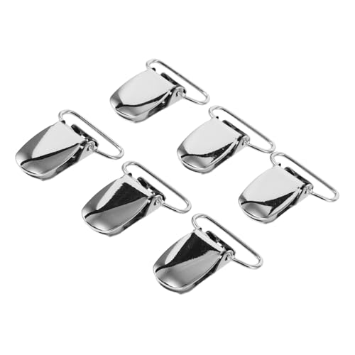 OSALADI 30 Stück Teiliges Metall Duckbill Clips Rutschfeste Strap Fasteners für Rucksäcke Robuste Federklemmen für Hosenträger Hosen Fäustlinge und Beißringe von OSALADI