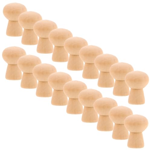 OSALADI 30 Stück Teiliges Unvollendete Holzpilz-Figuren Blanko Holzpuppen für Bemalen Langlebige Holzsteckfiguren für DIY Kreativarbeiten und Frühkindliche Farberkennung OSALADI 30 Stück Teiliges Unvollendete Holzpilz-Figuren Blanko Holzpuppen für Bemalen Langlebige Holzsteckfiguren für DIY Kreativarbeiten und Frühkindliche Farberkennung von OSALADI